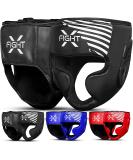 FightX Boxing Headgear Set - Youth MMA Training Equipment for Muay Thai, Kickboxing, UFC - Sparring Helmet for Men & Women - Black (Large-X-Large) - Buy Online on GoSupps.com