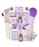 Luxurious Lavender Bath and Body Gift Set for Women & Men - Spa Essentials Shower Gel Bath Bombs Lotion Mug & More - Buy Online on GoSupps.com