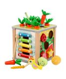 Shop Mingnor Motor Cubes Montessori Wooden Toys | Perfect for 1-Year-Olds & Toddlers | Educational Activity Center & Birthday Gifts - Buy Online on GoSupps.com