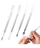 4 Styles Cuticle Pusher Set Stainless Steel Trimmer Nail Cuticle Remover Kit Dead Skin Cuticle Pusher Manicure Tool for Fingernails and Toenails - Buy Online on GoSupps.com