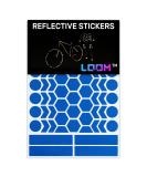 67pcs Blue Reflective Stickers Kit | Self-Adhesive Bike Decals for Safety | Helmet, Motorcycle, Bicycle, Car, Stroller | Waterproof Visibility - Buy Online on GoSupps.com