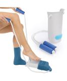KEKOY pantyhine educational aid improved U-shaped dressing aid for socks and stockings sock drawing aid after hip surgery sock drawers for seniors pregnant women immobile people (1 piece white) - Buy Online on GoSupps.com