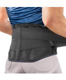 Back Support Belt for Pain Relief & Injury Prevention - Adjustable Black L | Back Stabilization & Comfort - Buy Online on GoSupps.com
