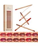 12 Colors Creamy Matte Lip Liner Pen Set - Long Lasting Waterproof High Pigment Makeup for Women | Daily Use Lip Liners Kit (Set A - Buy Online on GoSupps.com