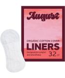 August Organic Liners 100% Certified Organic Cotton Compostable Wrappers Toxin Free Fragrance Free Hypoallergenic 32 Liners - Buy Online on GoSupps.com
