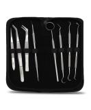 Buy STELLMACHER 8 Pcs Dental Tools - Professional Stainless Steel Teeth Cleaning Kit | Plaque Remover & Tartar Cleaner for Dental Hygiene | International Shipping Available - Buy Online on GoSupps.com