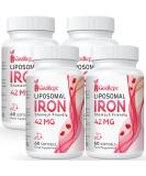 Liposomal Iron 42 mg with Folic Acid & Vitamin B12 Immune Support Energy Boost & Blood Formation 60 Capsules (4-Pack) Highly Bioavailable Iron Supplements - Buy Online on GoSupps.com