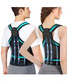 Adjustable Posture Corrector Brace for Men and Women - Back Support Belt for Shoulder and Lumbar Pain Relief - Breathable and Comfortable - Size S (26-34) - Buy Online on GoSupps.com
