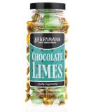 Original Chocolate Limes Choc Retro Sweets Gift Jar By Berrymans Sweet Shop - Classic Sweets Traditional Taste. - Buy Online on GoSupps.com