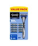Wilkinson Sword Hydro 3 Men's Razor with 9 Refills - Skin Protection and Smooth Shave - Buy Online on GoSupps.com