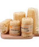 Premium Natural Loofah Sponge Set - Exfoliating Spa Shower & Bath Sponges for Luxury Home Care - Buy Online on GoSupps.com