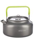 Overmont Camping Kettle Aluminum 42 FL OZ Portable Tea Coffee Pot - Outdoor Hiking Gear with Silicon Handle 1.2Medium - Buy Online on GoSupps.com