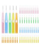 Skhaovs 50-Piece Interdental Brushes Set | Push-Pull Cleaner & Retractable Dental Flap | Optimal Oral Hygiene in 5 Colors - Buy Online on GoSupps.com