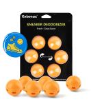 Shoe Deodorizer Anti Odour Trainer Deodoriser Balls Air Fresheners for Car Gym Bag Wardrobe Lockers Footwear Citrus Scent 6 Pack Orange - Buy Online on GoSupps.com