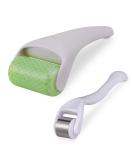 Ice Roller ICE Scooter 2 Set - Face & Eye Pain Relief Swelling Reduction Skin Care Gadget (Green) - Buy Online on GoSupps.com