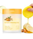 Turmeric Cleansing Pads for Face - 80pcs Exfoliating Scrub Pads for Acne & Dark Spots | Gentle Non-Irritating Formula - Buy Online on GoSupps.com