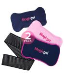 2 x Reusable Ice Packs for Injuries with Adjustable Wrap-Around Strap | Soft Gel Ice Pack Set for Pain Relief | Dual Hot and Cold Pack Kit for the Back, Neck, Ankle, Knee, Hip, Arm, & More (Magic Gel) - Buy Online on GoSupps.com