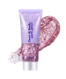 Go Ho Pink Face Body Glitter Gel Singer Concerts Face Glitter Makeup Holographic Long Lasting Chunky Sequins Glitters for Eye Lip Hair Nails Festival Rave Accessories 03 Pink Glitter 52g 03 Pink Body Glitter - Buy Online on GoSupps.com