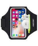 Haissky sports arm tape with headphones pocket cell phone bag sports for iPhone 14 Pro/12/11 Pro/XR/X/8 Plus Huawei P50 Pro/Mate 50 Xiaomi Galaxy Handyhole Running Bracelet Black/Black (up to6.7 ") - Buy Online on GoSupps.com