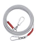 Dog Tie Out Cable for Dogs Outside Up to 125/250lbs 10/20/30/50FT Long Dog Leashes&Chains Small-Large Dogs Runner Cable for Yard Heavy Duty Dog Lead Line for Outdoor Camping Yard(250lbs 20FT Silver) 250lbs 20FT Silver - Buy Online on GoSupps.com