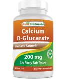Best Naturals Calcium D-Glucarate 200 mg 120 Tablets - Buy Online on GoSupps.com