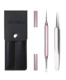 Nekoo Professional Facial Milia Removal Tool & Whitehead Extractor | High Grade Stainless Steel Double Ended Needle & Tweezers Kit for Blackhead & Acne Removal (S512IN-P) - Buy Online on GoSupps.com