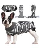 Kuoser Dog Recovery Body - Breathable Surgical Suit for Male & Female Dogs Leakage Protection Anti-Lick Wound Clothing Gray Camouflage (1 Pack) - Buy Online on GoSupps.com