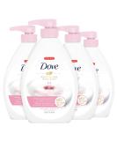 Dove White Peach and Tea Hand Wash 18.5 oz 4 Count - Hygiene, Care, and Moisture Locking Formula - Buy Online on GoSupps.com