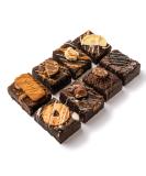 Deluxe 8 Flavour Brownie Gift Box | Delicious Handmade Brownies | Birthday Gift or Indulgent Treat | Baked Daily | 8 Flavours - Buy Online on GoSupps.com