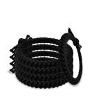 Black Braided Hair Ties - 5 Piece Set for Ultimate Hold | Classic Black Rubber Bands for Women Girls & Men - Durable & Stylish - Buy Online on GoSupps.com