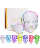 Portable Face & Neck LED Light Therapy Device | 7 Colors Skincare Machine - Buy Online on GoSupps.com