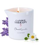 Massage Oil Candle for Relaxation | 8.1 oz Lavender Chamomile Essential Oil Body Massage Candle | Spa & Home Use | Perfect Gift for Men & Women - Buy Online on GoSupps.com