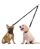 cobee Double Dog Leashes 360 Swivel Rotation No Tangle Dual Dog Lead Splitter with Adjustable Length Buckle Double Dog Walking & Training Leash No Slip Leash for Outside Running(Black) - Buy Online on GoSupps.com