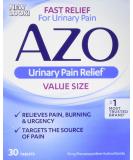 AZO Urinary Pain Relief 95 mg - #1 Doctor Recommended for Urinary Discomfort - 30 Count - Buy Online on GoSupps.com