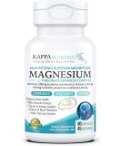 Kappa Nutrition Magnesium LThreonate 2253mg Per Serving Providing 420mg Elemental Bisglycinate Chelate Malate  (90 Capsules), - Buy Online on GoSupps.com