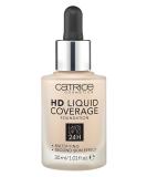 Catrice | HD Liquid Coverage Foundation | High & Natural Coverage | Vegan & Cruelty Free (010 | Light Beige) - Buy Online on GoSupps.com