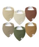 Lulu moon bib baby triangular scarf baby muslin scarf baby for boys and girls (6 pieces valley) - Buy Online on GoSupps.com