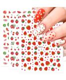 10 Sheets Summer Fruit Nail Art Stickers - Strawberry Lemon & Watermelon Designs for Kids & Women | Self-Adhesive Manicure Decals - Perfect Gift - Buy Online on GoSupps.com
