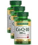 Nature's Bounty CoQ10 200mg - Supports Heart Health | 80 Rapid Release Softgels (Pack of 3) - International Shipping Available - Buy Online on GoSupps.com
