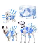 Cool Summer Dog Shirt & Vest for Small Dogs - Breathable Fashionable Pet Clothing | Blue Puppy Sweatshirt for Beach - Buy Online on GoSupps.com