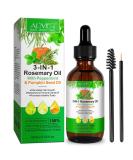 3-in-1 Rosemary Oil with Peppermint & Pumpkin Seed Oil for Hair Growth | 100% Pure & Natural - 60ml - Buy Online on GoSupps.com