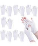 Geyoga Fingerless Moisturizing Gloves - 6 Pairs Eczema Cotton Gloves for Adults - Half Finger Touchscreen & Lotion Gloves for Overnight Dry Hands - Ideal Sleeping Gloves for Women - Buy Online on GoSupps.com