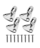 4Pcs Marine Grade 316 Stainless Steel Fending Pad Eye Fender Hook w/ Screws - Boat Ship Deck Hardware - Buy Online on GoSupps.com
