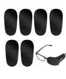 LUTER 6pcs Eye Patches for Glasses, Non-Woven Fabric Large Size Eye Patch to Cover Right Left Eye for Kids' & Adults' Lazy Eye Amblyopia Strabismus Improve Vision (Black) - Buy Online on GoSupps.com