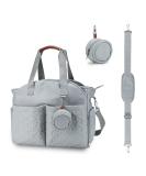 SONARIN Stylish Large Capacity Baby Changing Tote Bag - Waterproof Satchel Messenger Diaper Bag in Light Blue - Buy Online on GoSupps.com