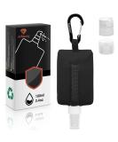 Travel Size Spray Bottles Case | Hand Sanitizer Holder Keychain | 100ml Black Empty Bottle with Carabiner | Portable for Liquid Storage | Clip On Belt Loop Backpack Purse - Buy Online on GoSupps.com