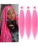 Leeven 3 Packs Pre Stretched Braiding Hair 26 Inch Yaki Texture Pink Brading Hair Extensions for Box Braids Pink Crochet Hair Extensions for Braiding/Pink# 26 Inch (Pack of 3) PINK - Buy Online on GoSupps.com