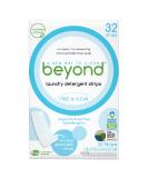 Beyond Laundry Detergent Strips - Eco-Friendly Hypoallergenic & Travel-Friendly | 32 Dissolvable Strips - Free & Clear - Buy Online on GoSupps.com