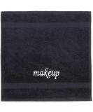 La Hammam 4 Pack Turkish Cotton Makeup Removal Towels & Washcloths - Super Soft & Highly Absorbent | Luxury Reusable Face Cloths for Facial & Skin Care - Black - Buy Online on GoSupps.com
