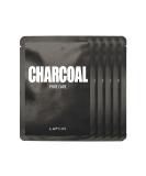 Lapcos Daily Beauty Skin Mask Charcoal Pore Care 5 Sheets 0.84 fl oz (25 ml) Each - Buy Online on GoSupps.com